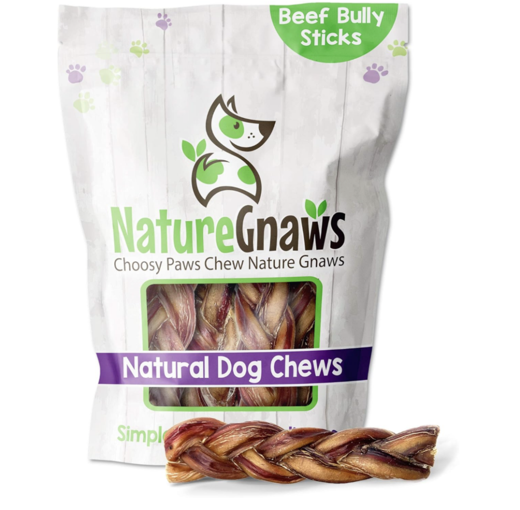 Nature Gnaws Natural Dog Chews Braided Tripe Twist 